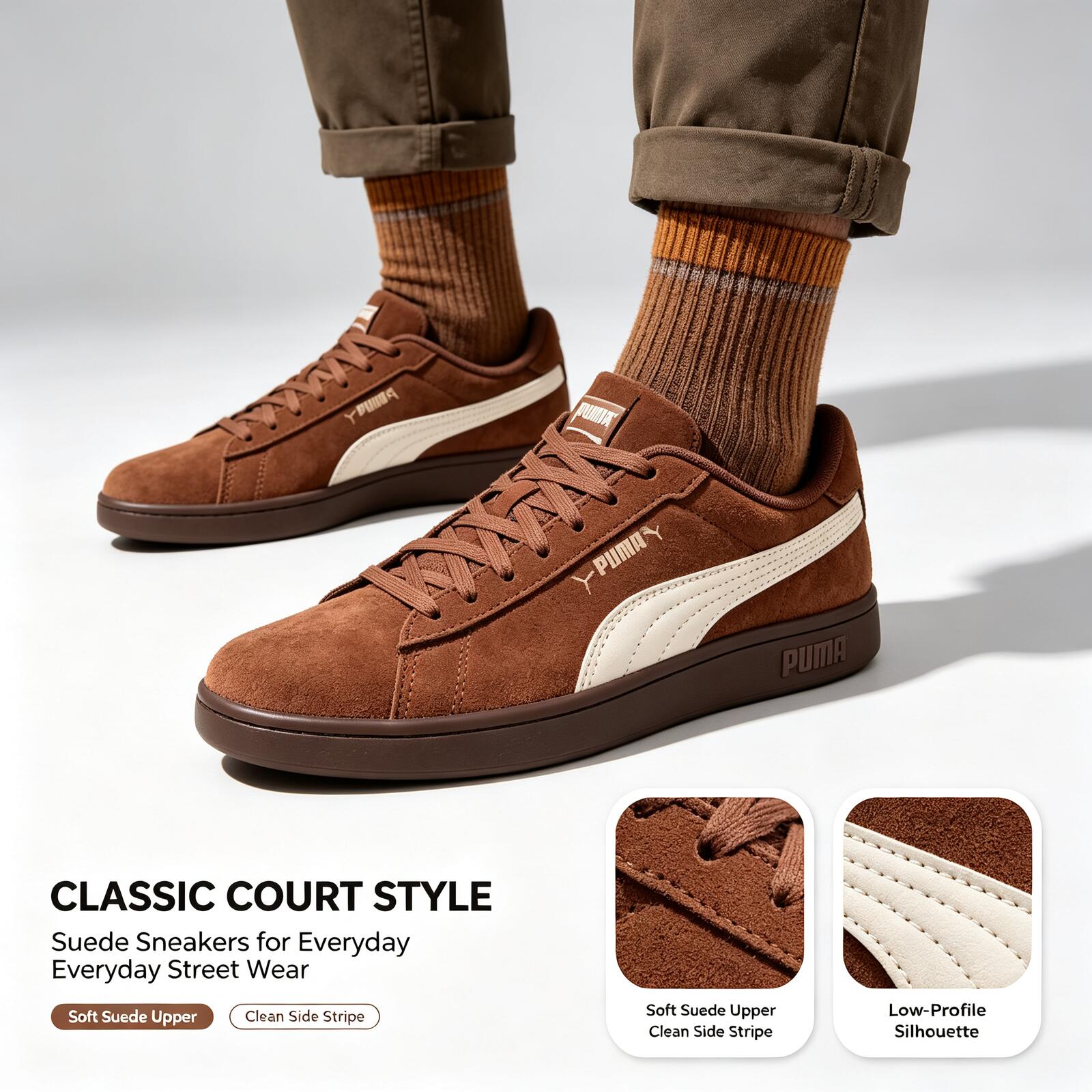 Women'S Shoes Puma Sneakers - 새로운 푸마 레트로 캐주얼 스니커즈 스웨이드