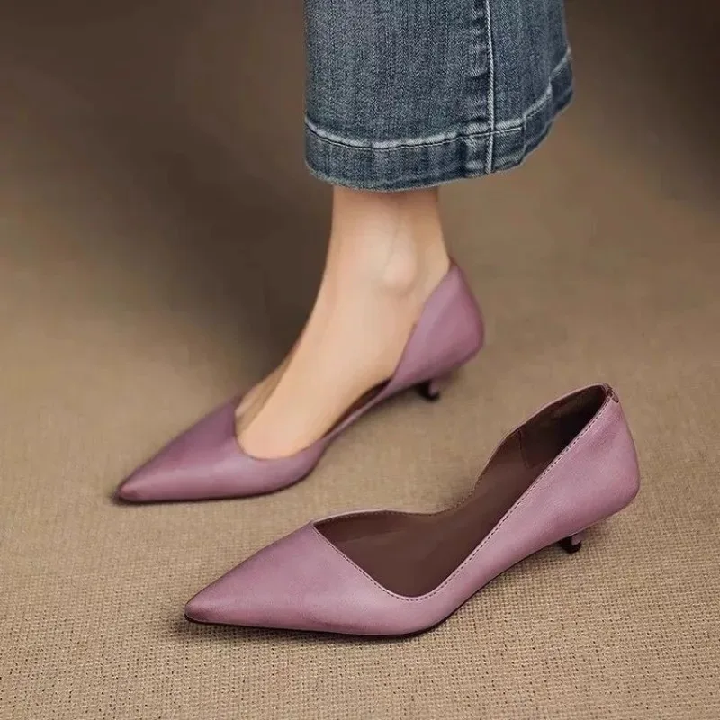 Women Shoes Heels - 여성용 뾰족코 스틸레토 힐 패션 다용도