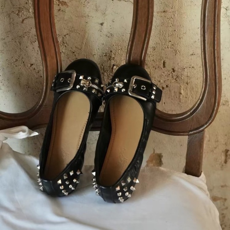 Slingback Pumps Women - 볼트 라운드 헤드 싱글 슈즈 여성용