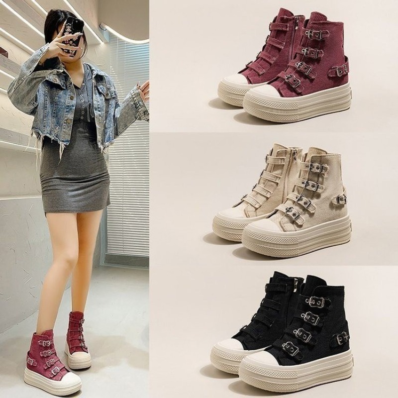 여성용 2025년 봄/여름 신상 캐주얼 다용도 하이탑  - Women Shoes Size 리뷰 및 가격