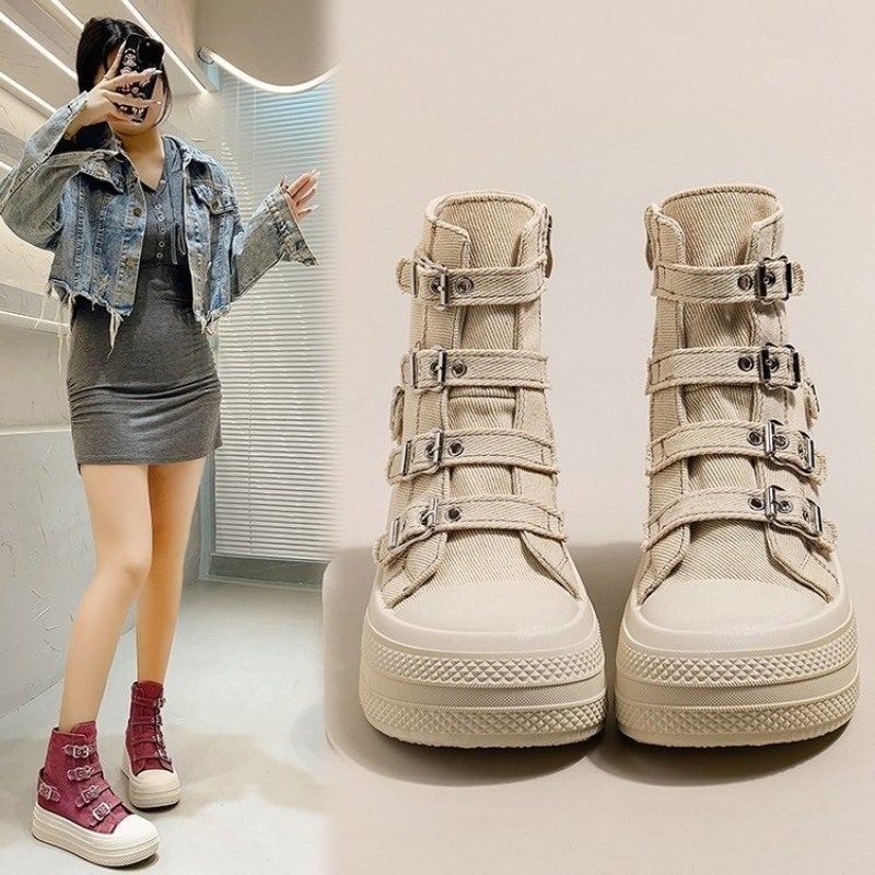 여성용 2025년 봄/여름 신상 캐주얼 다용도 하이탑  - Women Shoes Size 리뷰 및 가격
