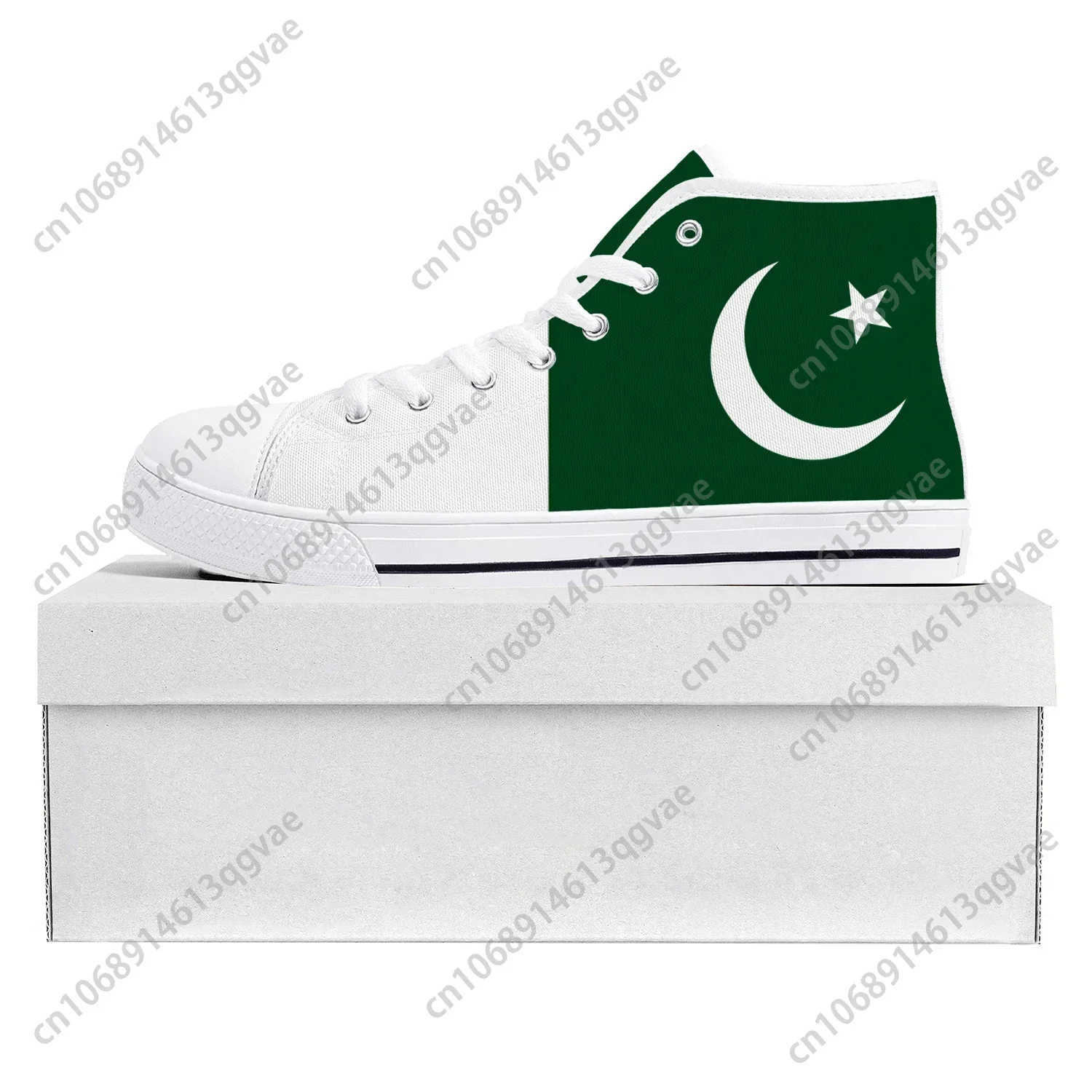 파키스탄 국기 하이탑 스니커즈 남성 여성 캔버스 스니커 - Women'S Shoes In Pakistan 리뷰 및 가격