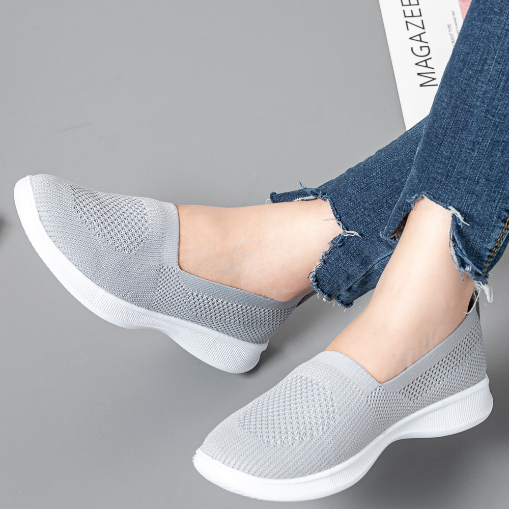 여성용 니트 양말 운동화, 슬립온 신발, 경량 플랫,  - Women Shoes Skechers 리뷰 및 가격