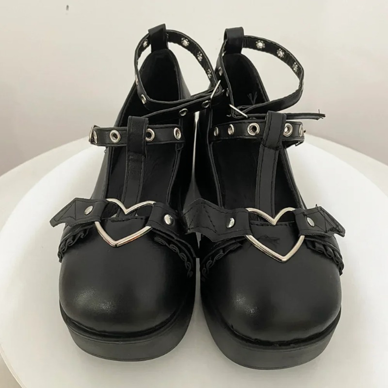 새로운 스위트 하트 버클 웨지 메리 제인 여성 핑크 티 - Slingback Pumps Women 리뷰 및 가격