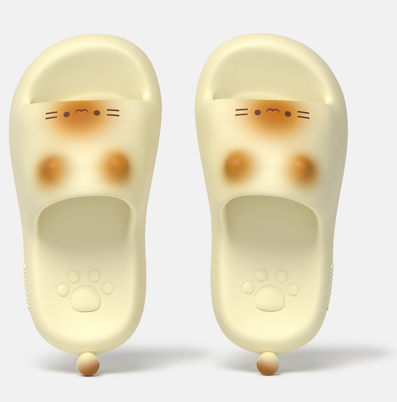 새롭고 귀여운 3D 검은 고양이 발바닥 슬라이드 샌들  - Women Shoes Black 리뷰 및 가격