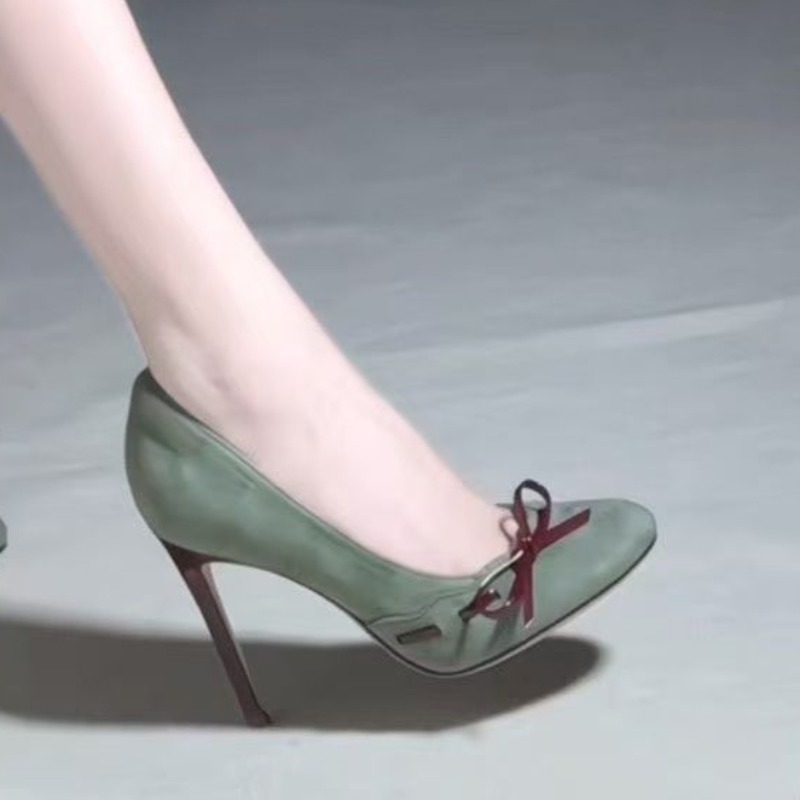 템퍼먼트 슈퍼 하이힐 싱글 슈즈 라운드 토 샬로우 스웨 - Slingback Pumps Women 리뷰 및 가격