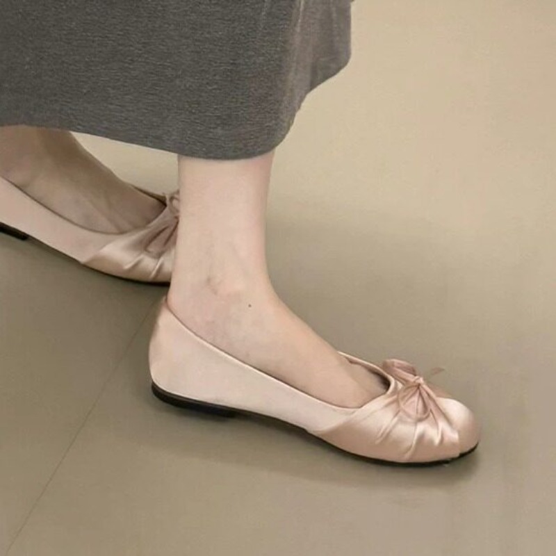 2026년 신상 리본 장식 새틴 얕은 굽 싱글 슈즈 여 - Women Shoes Heels 리뷰 및 가격