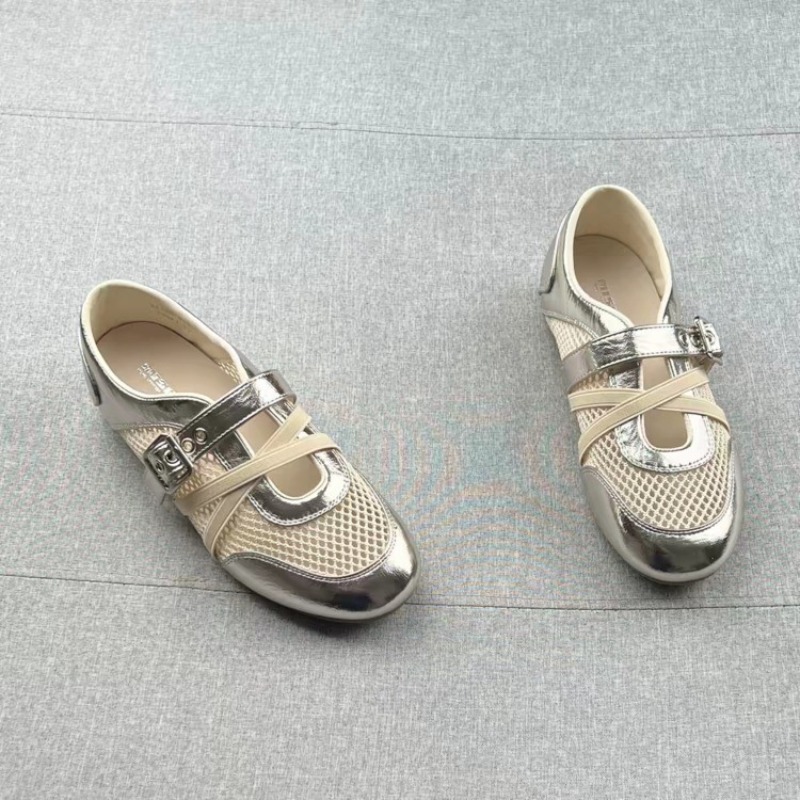 새로운 스플라이싱 우븐 홀로우 스니커즈 2026 봄/여 - Slingback Pumps Women 리뷰 및 가격