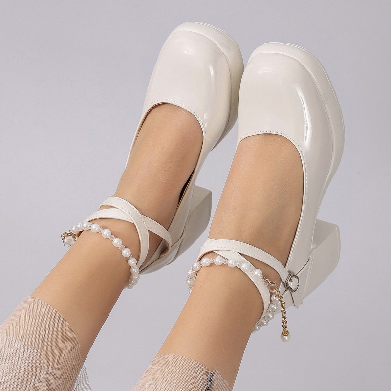 새로운 여성 펌프스 슈즈 패션 크로스 스트랩 여성용 얕 - Women Shoes Heels 리뷰 및 가격