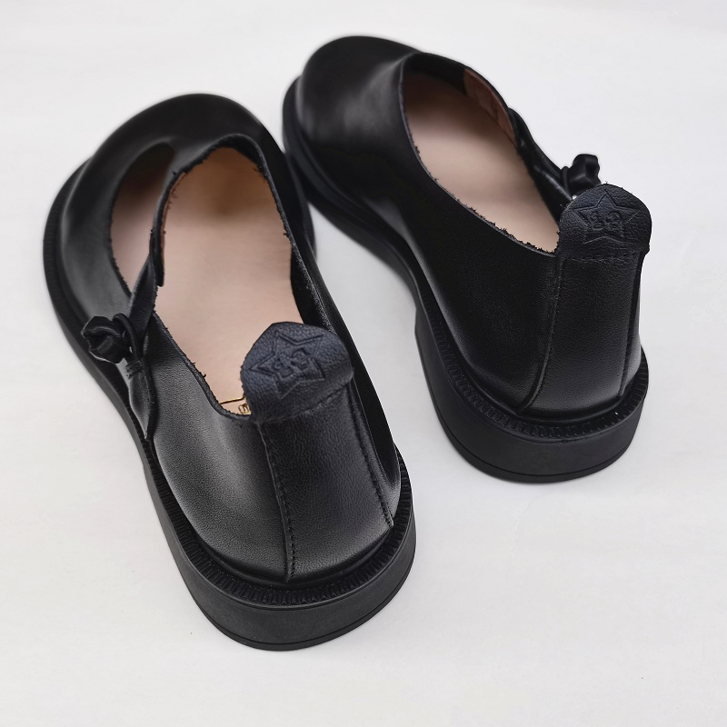 Careaymade-진짜 가죽 큰 신발, 레트로 내셔널 - Women Shoes Heels 리뷰 및 가격