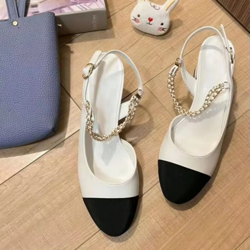 여성 슬링백 펌프스 투톤 블랙 화이트 블록 힐 샌들 메 - Women Shoes Black 리뷰 및 가격