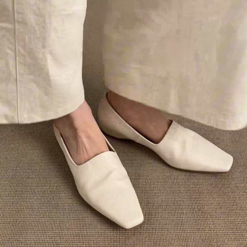 레트로 플랫 로퍼 여성용 슬립온 브리티시 스타일 스퀘어 - Slingback Pumps Women 리뷰 및 가격