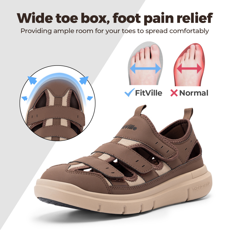 여름 남성 샌들 확대 당뇨병 신발 남성 캐주얼 신발 발 - Women'S Shoes For Plantar Fasciitis 리뷰 및 가격